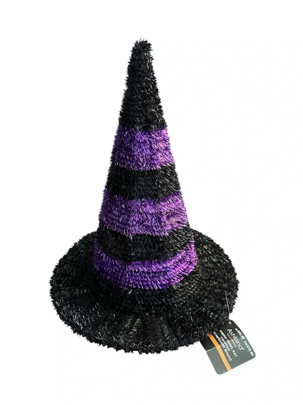 Halloween Witch Hat Party Decor - Black & Purple